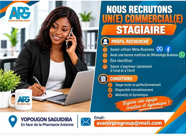 RECRUTEMENT STAGIAIRE COMMERCIAL H/F