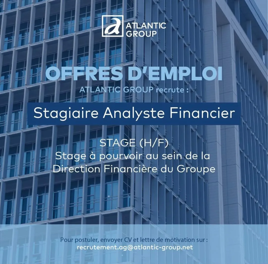 RECRUTEMENT ANALYSTE FINANCIER STAGIAIRE