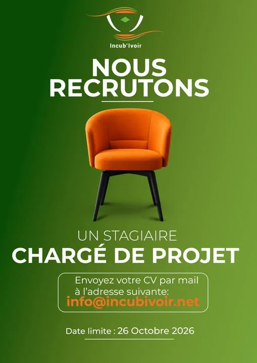 RECRUTEMENT STAGIAIRE CHARGE DE PROJET (H/F)
