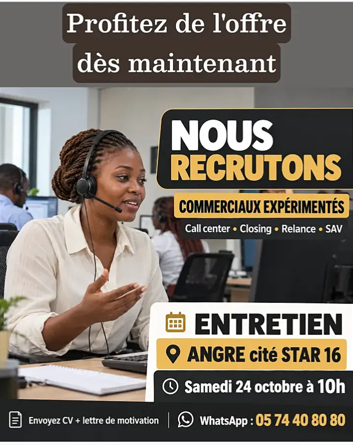 RECRUTEMENT DES COMMERCIAUX EXPÉRIMENTÉS