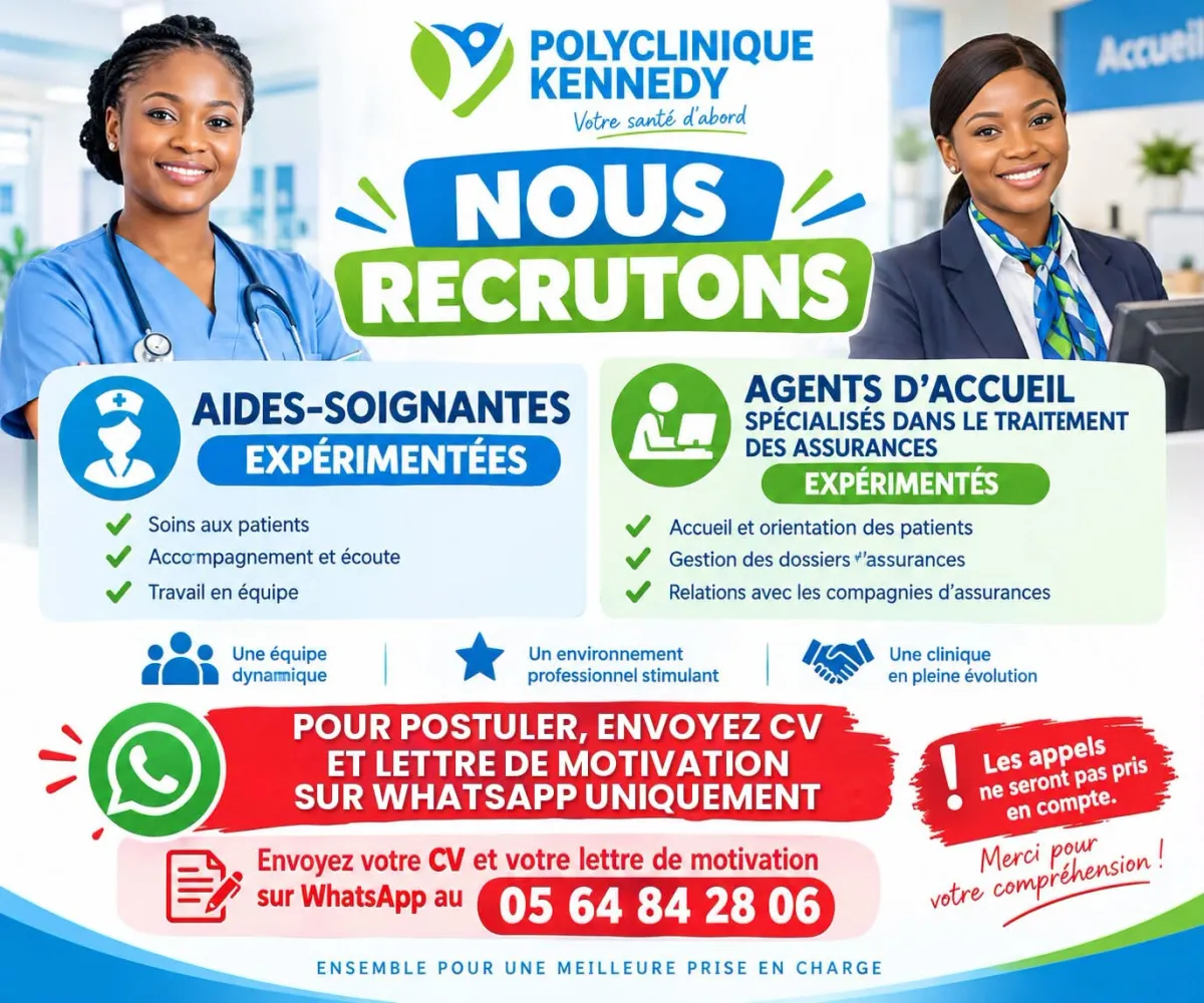 AIDES- SOIGNANTES EXPERIMENTEES / AGENT D'ACCUEIL