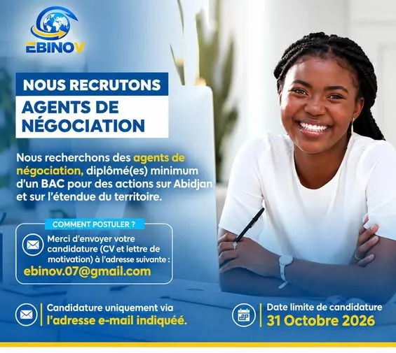 RECRUTEMENT DES AGENTS DE NÉGOCIATION