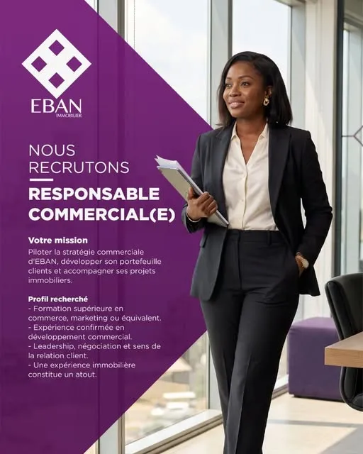 RECRUTEMENT RESPONSABLE COMMERCIAL (H/F)