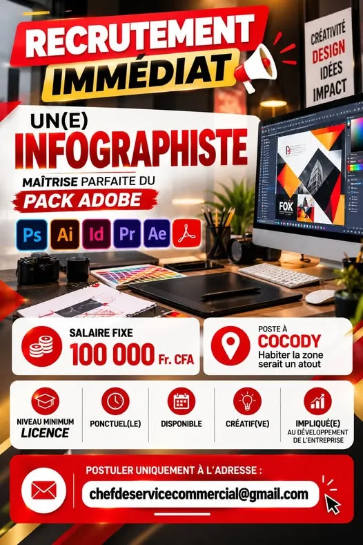 RECRUTEMENT D'UN INFOGRAPHE H/F