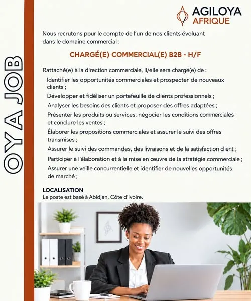 Offre d'emploi RECRUTEMENT UN (1) COMMERCIAL – H/F