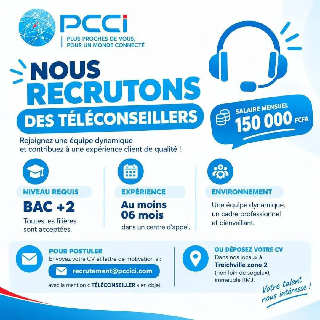 RECRUTEMENT DES TELECONSEILLERS (H/F)