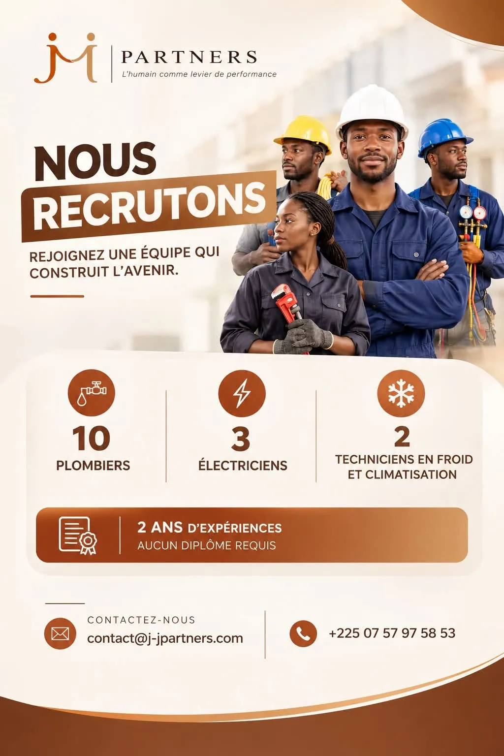 RECRUTEMENT DE PLUSIEURS POSTES