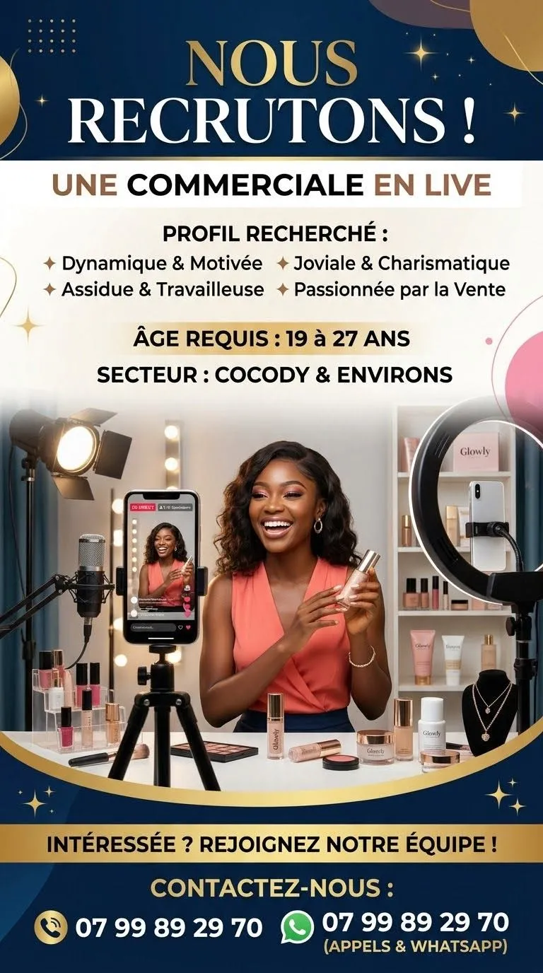 RECRUTEMENT COMMERCIALE EN LIVE
