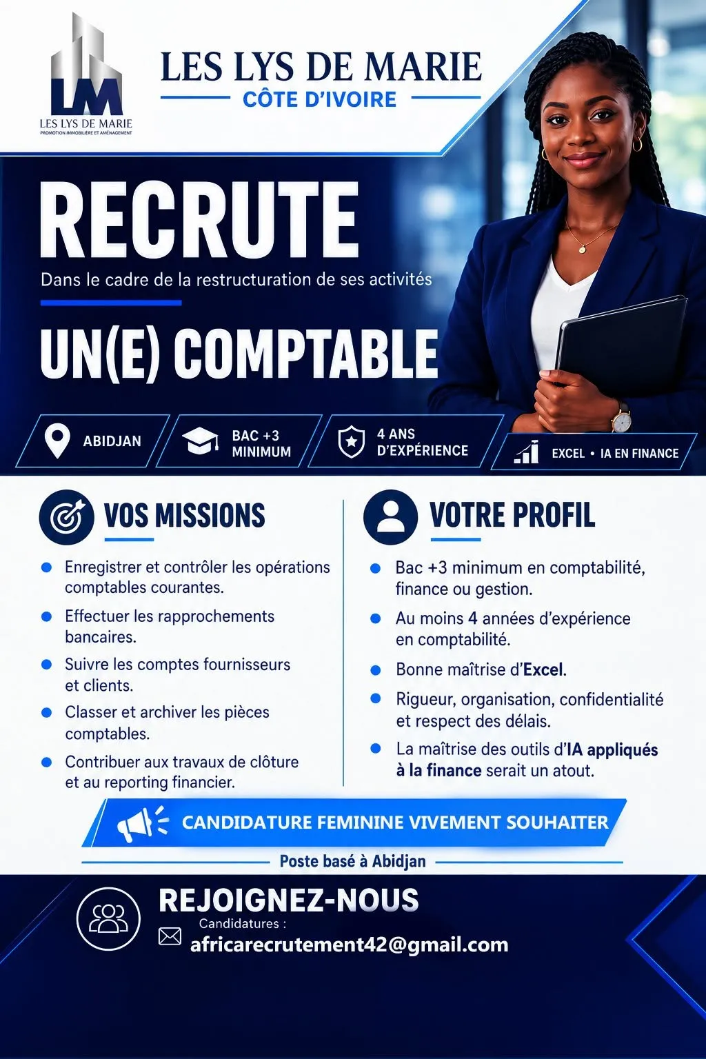 RECRUTEMENT D'UN COMPTABLE (H/F)