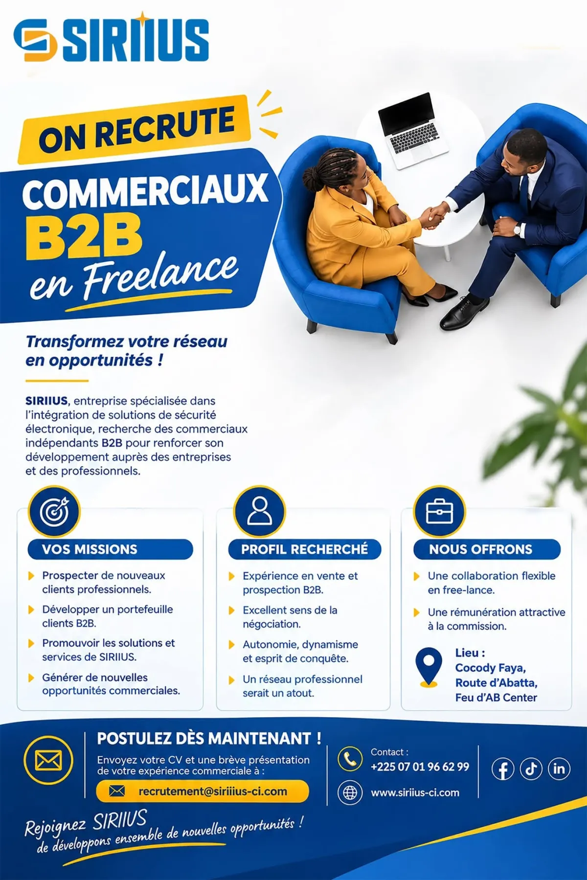 𝗖𝗢𝗠𝗠𝗘𝗥𝗖𝗜𝗔𝗨𝗫 𝗕𝟮𝗕 en 𝗙𝗥𝗘𝗘-𝗟𝗔𝗡𝗖𝗘 (𝗛/𝗙)