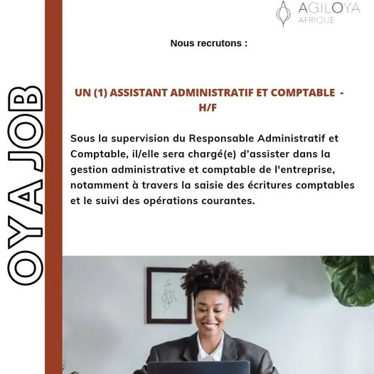 UN (1) ASSISTANT ADMINISTRATIF ET COMPTABLE - H/F